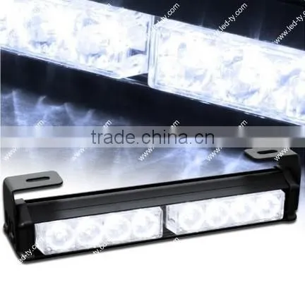 9.5" Hazard Emergency Warning Tow Traffic Advisor Strobe Light Bar- White