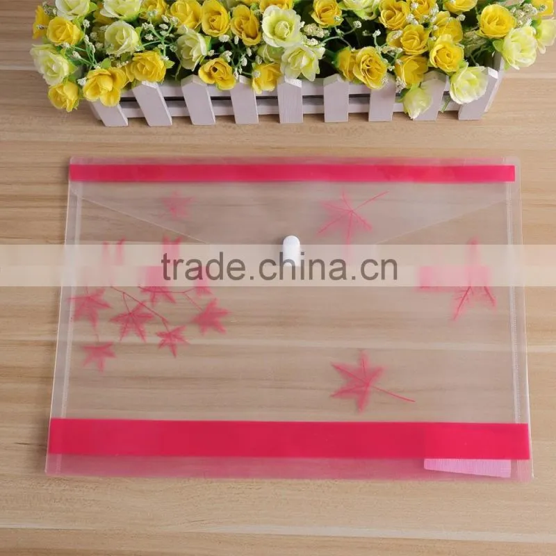 My clear bag A4 PP plastic transparent file bag document bag