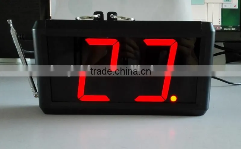 Customer queue pager system numeric keypad with number monitor used in the hospital/clinic/restaurant