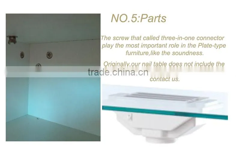 white manicure table UV lamp table for manicure stores