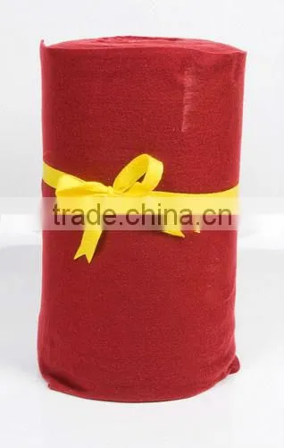 soft dark red polyester craft felt