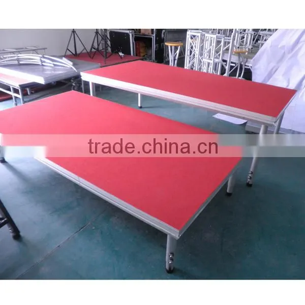 Professional performance event stage , aluminum adjustable stage for show