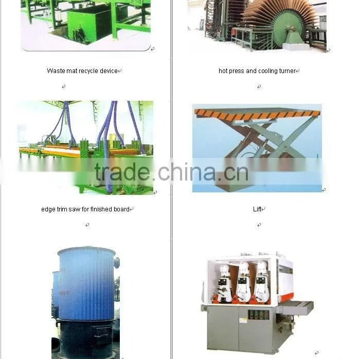 MDF/HDF board machinery production line/MDF board production line