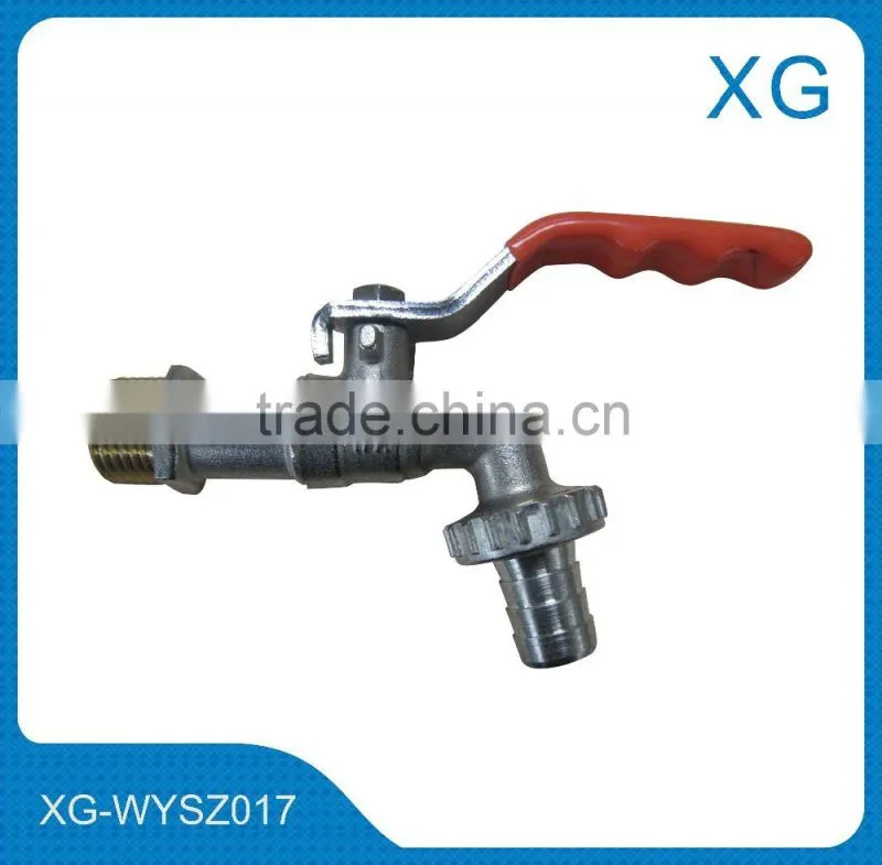 Brass lockable water faucet/Brass outdoor water bibcock/brass ball water tap/garden lock water faucet/Copper lock water faucet