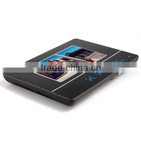 2015 7" color screen wired ID card unlock video door phone with remote door release PY-811MJIDS11