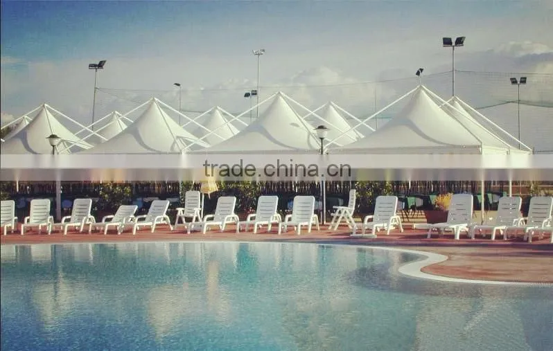 100 % Polyester PVC tarpaulin tent fabric-construction membrane