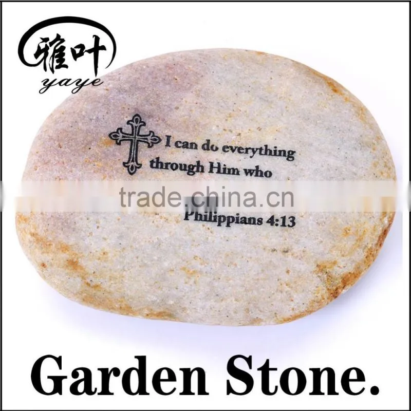 Wholesale Cool Novelty Engraved Garden Stones for Wedding Gifts Souvenirs