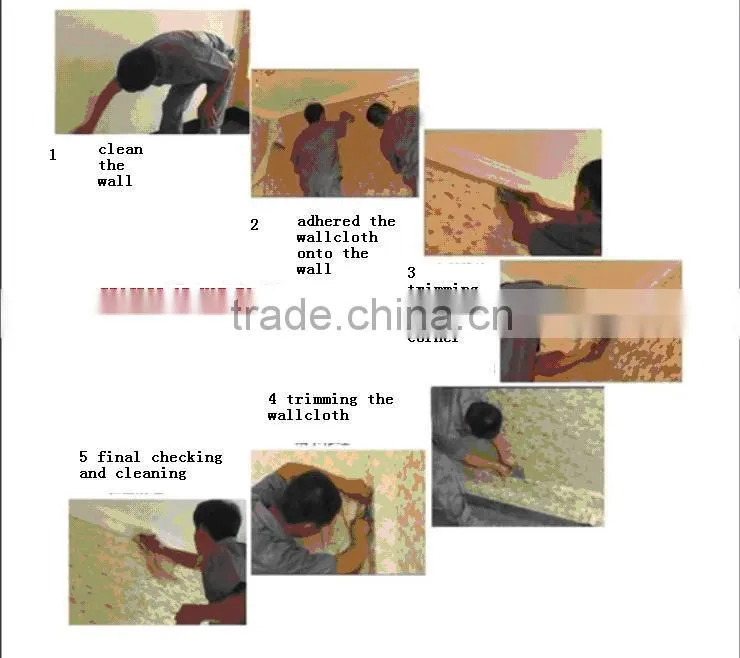 Textile Wall Fabric Made of Jacquard Polyester