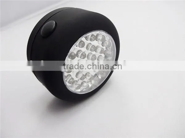 GS-4010 plastic cool 24 led small camping magnetic work light with hook