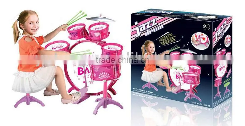 Children Toy musical instrument Young Drummer Girl Kids Samll jazz toy drum