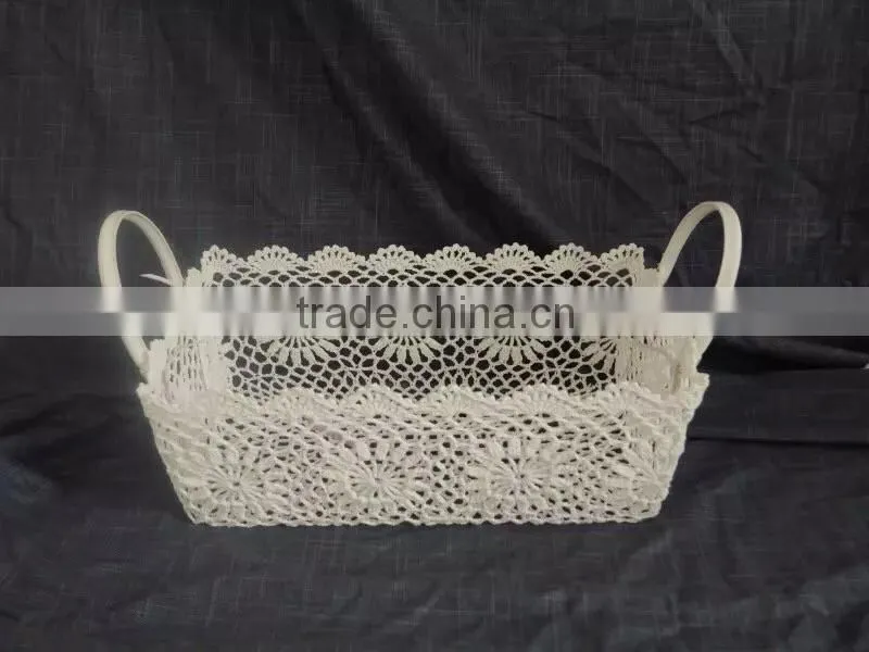 Creative contracted the manual hook is colored make fruit storage basket