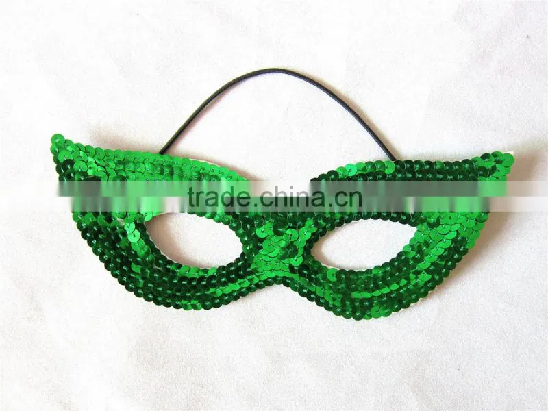 Sequin eye mask