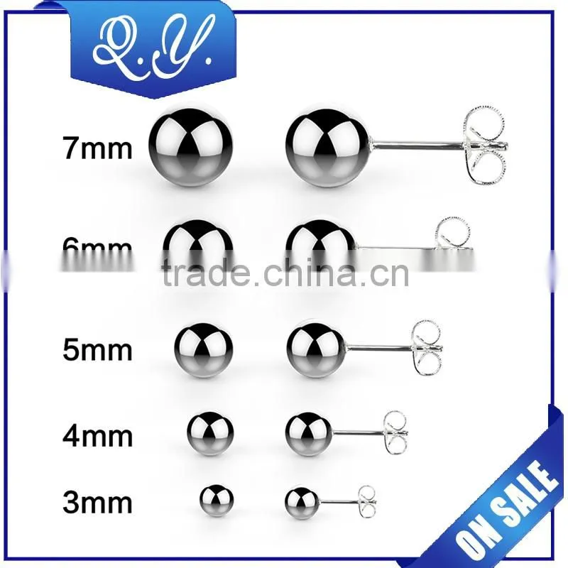 Fashion design colored acrylic ear stud earrings piercing jewelry wholesale