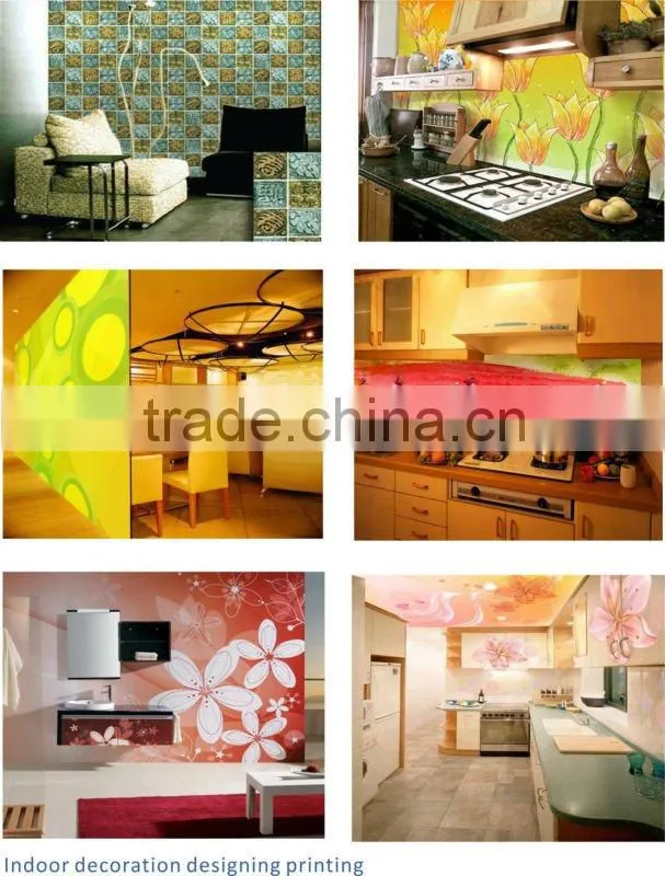 Versatile digital flatbed printer uv on glass wood acrylic