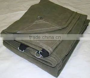 Heavy Duty Rip-Stop 16oz Cotton Canvas Tarps With Eyelets