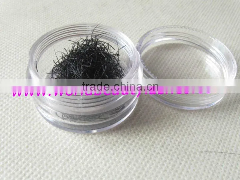 hot sale hand made PBT fiber loose silk mink lashes wholesale price packed in pot