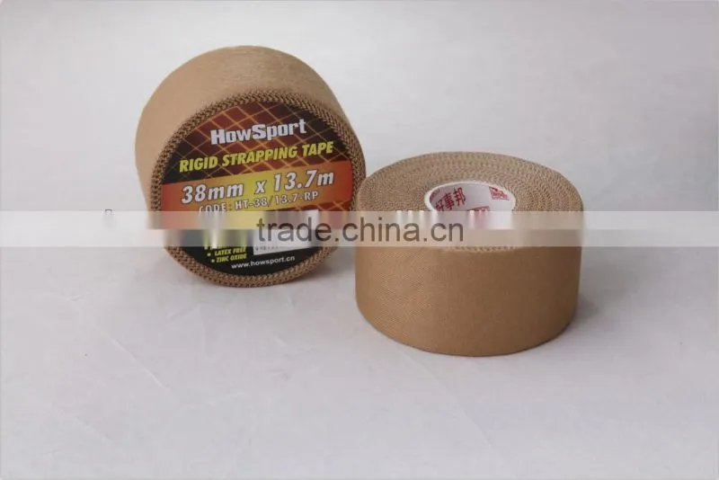 ( S ) Rayon rigid strapping tape with porous zinc oxide adhesive manufacturer