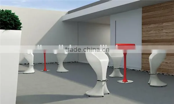 led lighting rental furniture illuminated acrylic clear light LED bar seating / led plastic party chair / white wedding chair