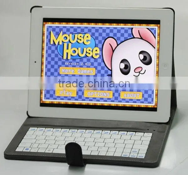 Detachable 4 in 1 Solar Power Leather Case with Bluetooth Keyboard