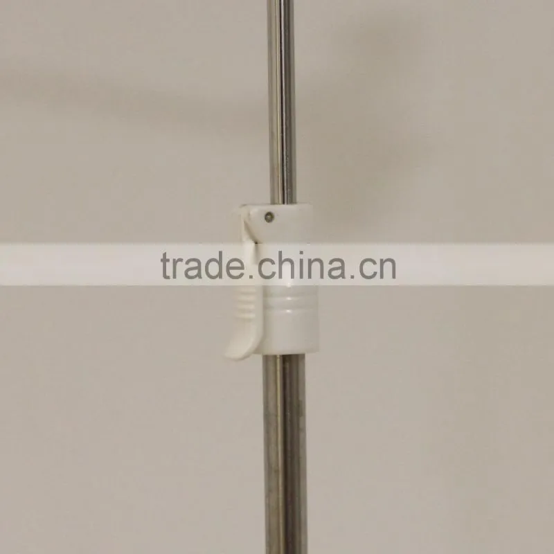 Adjustable metal advertising display standing