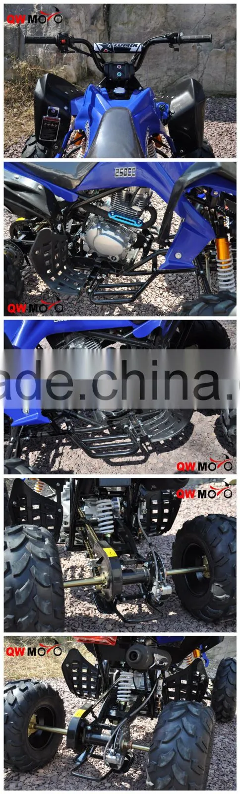 China Quad bike 250cc transmission ATV 250cc ATV Quad Diesel racing quad bike ATV