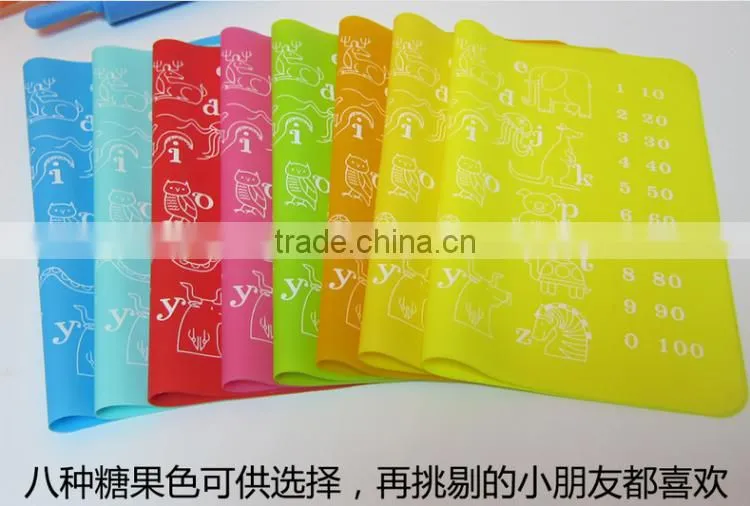 Custom Food Grade Silicone Baby Placemat Silicone Kids Placemat