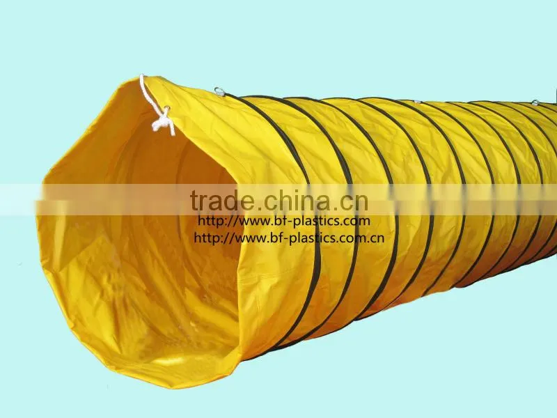 600mm 24inch PVC spiral flexible vent duct for mine