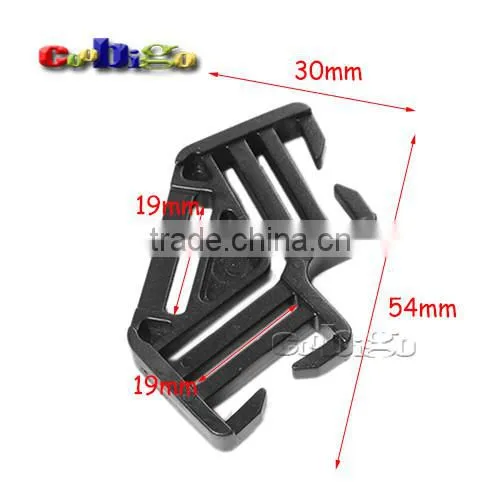 3/4" Webbing Plastic Muliti-funtion Adjust Slider Buckle for Outdoor Hiking Camping Bags Backpack Straps #FLC483-20B