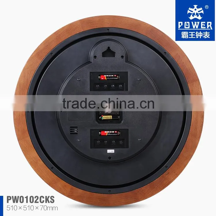 Fashion and round digital wall clock,Wooden wall clock,LCD display with canlender clock,wall clocks with day and date
