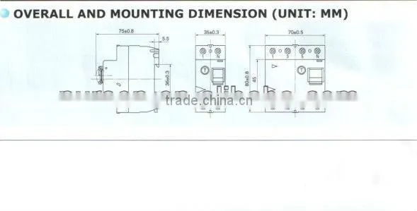 CE certificate programmable circuit breaker