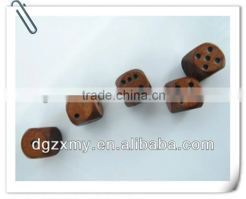 Wooden customized 6 side dice