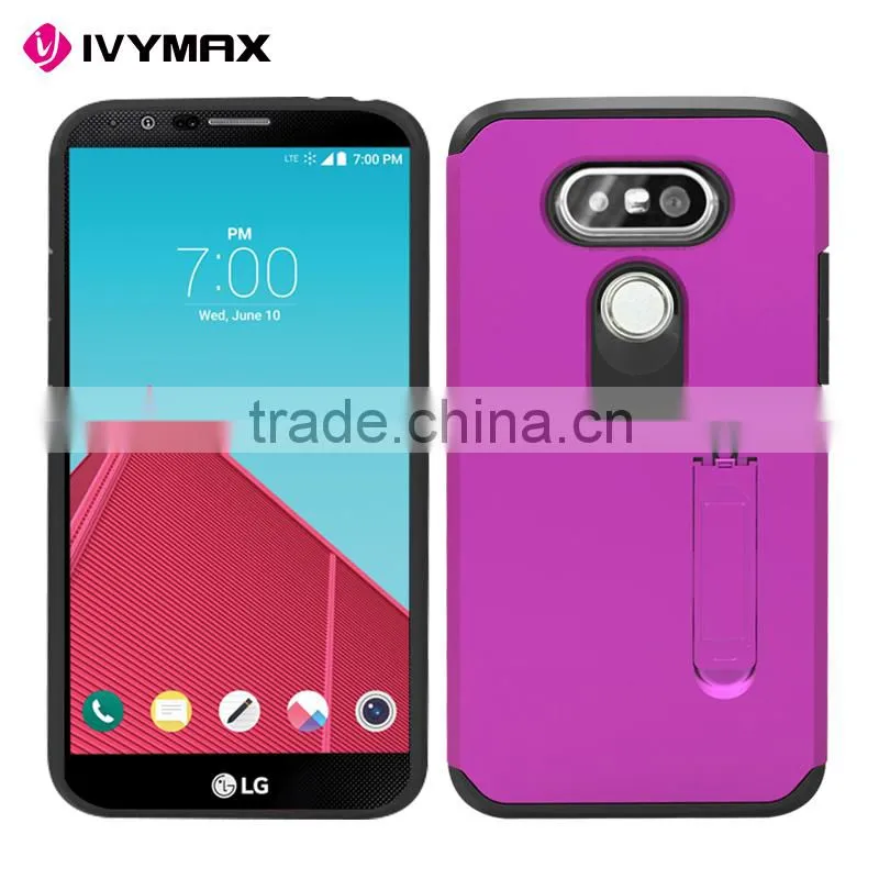 IVYMAX 5.3 inc slim armor hybrid case cover with stand for Korea LG G5 cellphone case