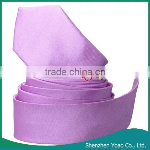 5 * 145cm Silk Neck Ties Light Purple
