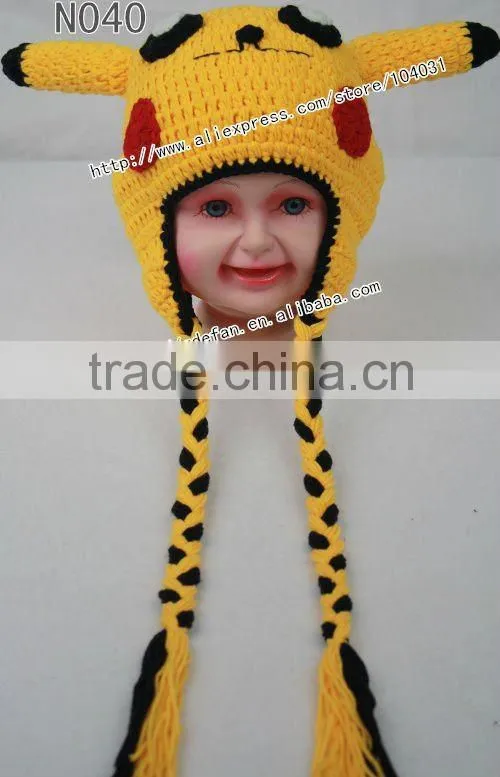 hello hot sale crochet kitty hat baby kitty hat