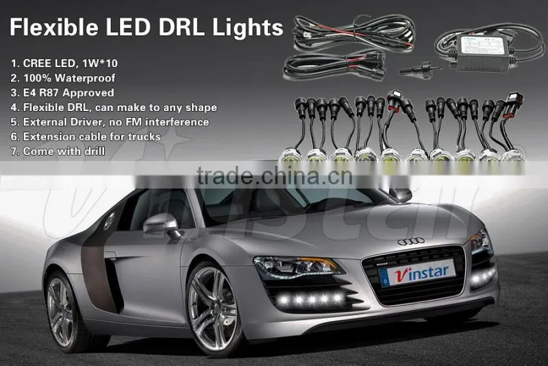 Flexible super bright car day time running light Vinstar