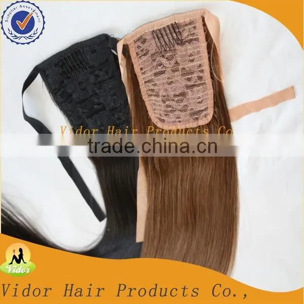 Queen Hair Products Cheap Brazilian Human Hair Ponytail