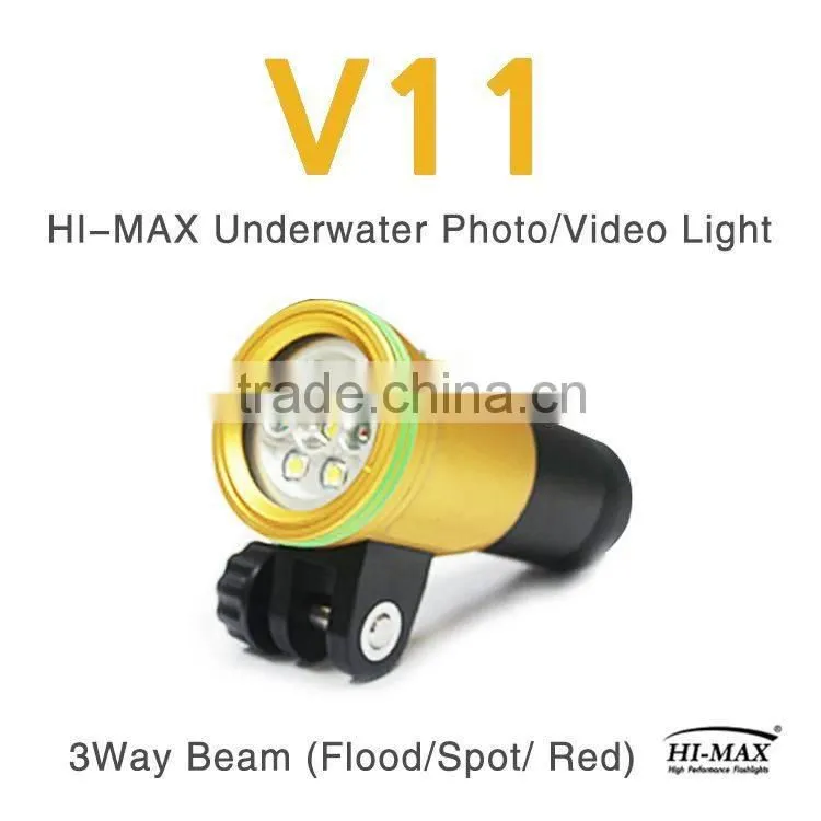 Professional Photography led flashlight scuba diving torch
