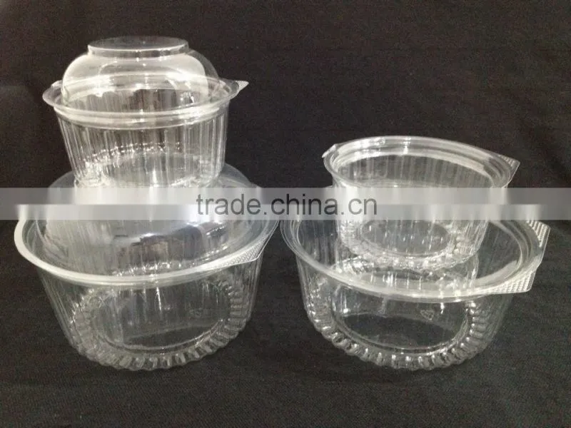 Wholesale plastic containers large transparent salad bowl plastic