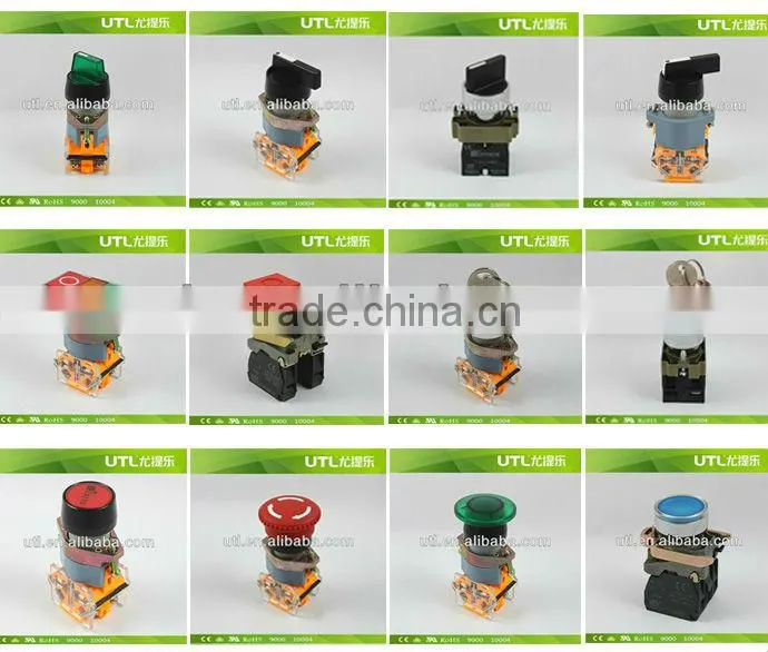 yueqing brand electrical button switch LA110-A2 small button light switch