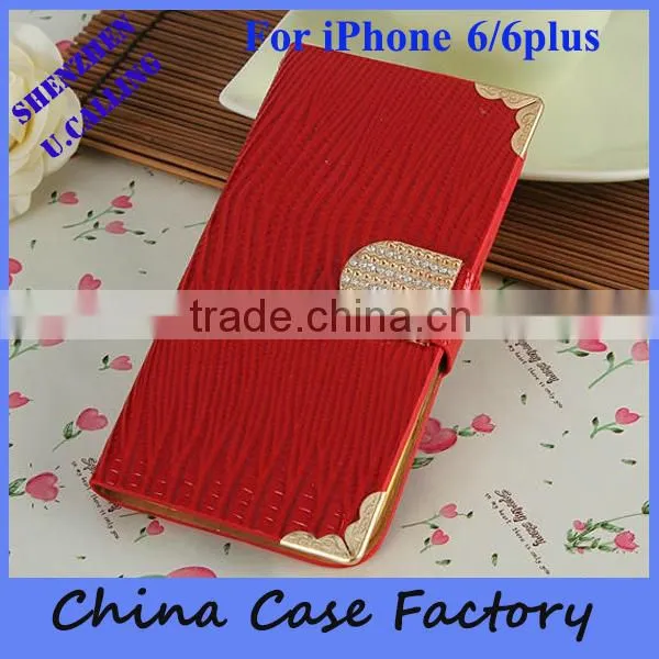 High Quality Crocodile Pattern Flip Leather Case With Card Slots For iPhone 6s