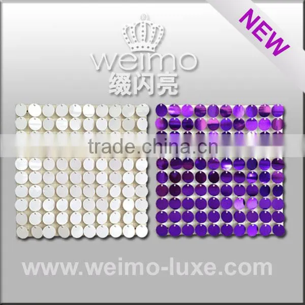 2014 shiny pvc wall panel stage decoration for graduation