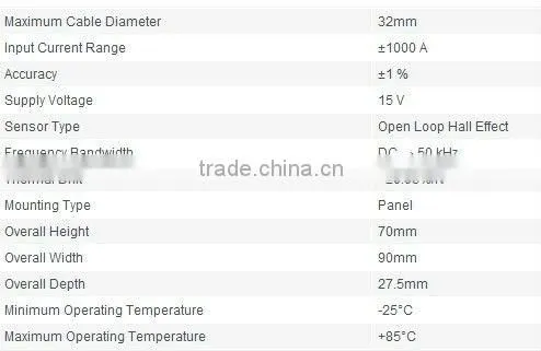 Switching Power Supply Current Transducer HTA 400-S