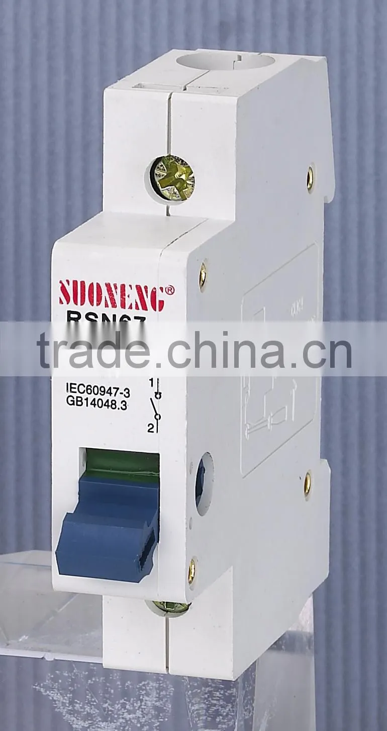 low voltage isolator switch circuit breaker 1P