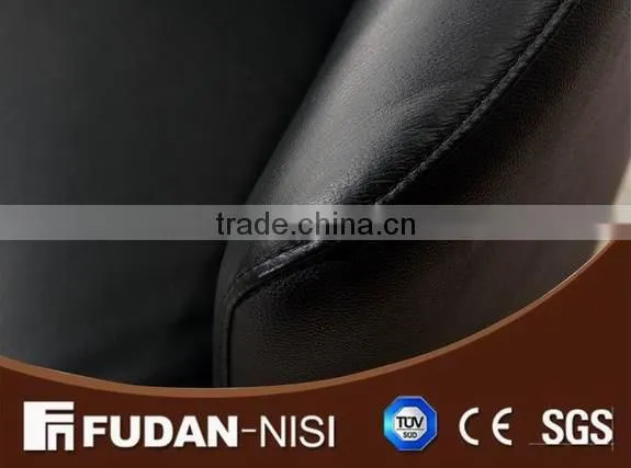 modern round top grain leather sofa leisure chair