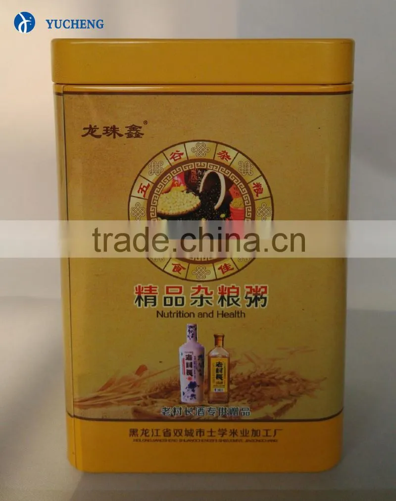 hangzhou manufacturer custom printed tin can for food packaging