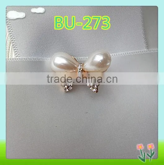 2016 fashion sale decorative bow shaped buttons for kids
