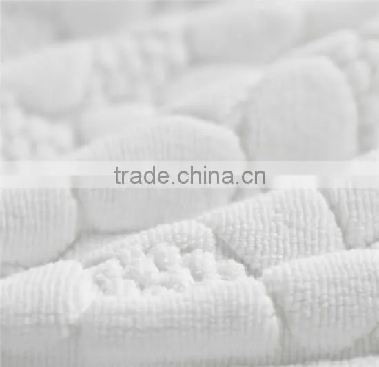 Custom Embroidery Logo White Floor Towel Cotton Wholesale Hotel Bath Mat