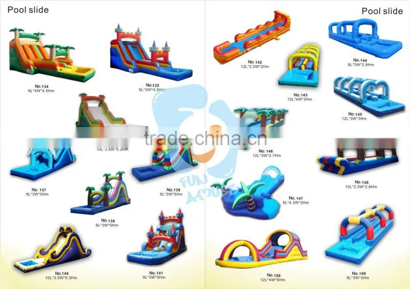 giant pvc tarpaulin airtech inflatable water slip n slide