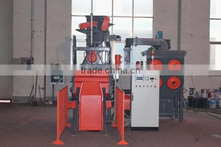 Rubber belt tracked type shot blasting equipments