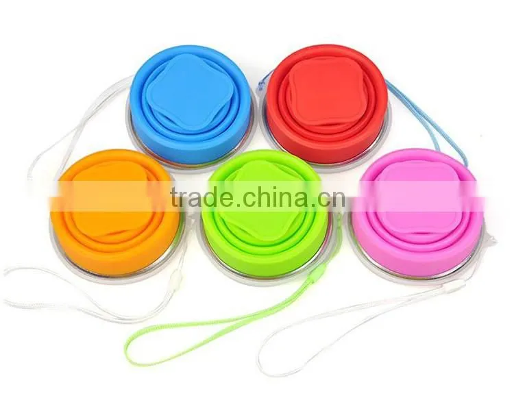 silicone rubber folder cup /drinking silicone folding cup